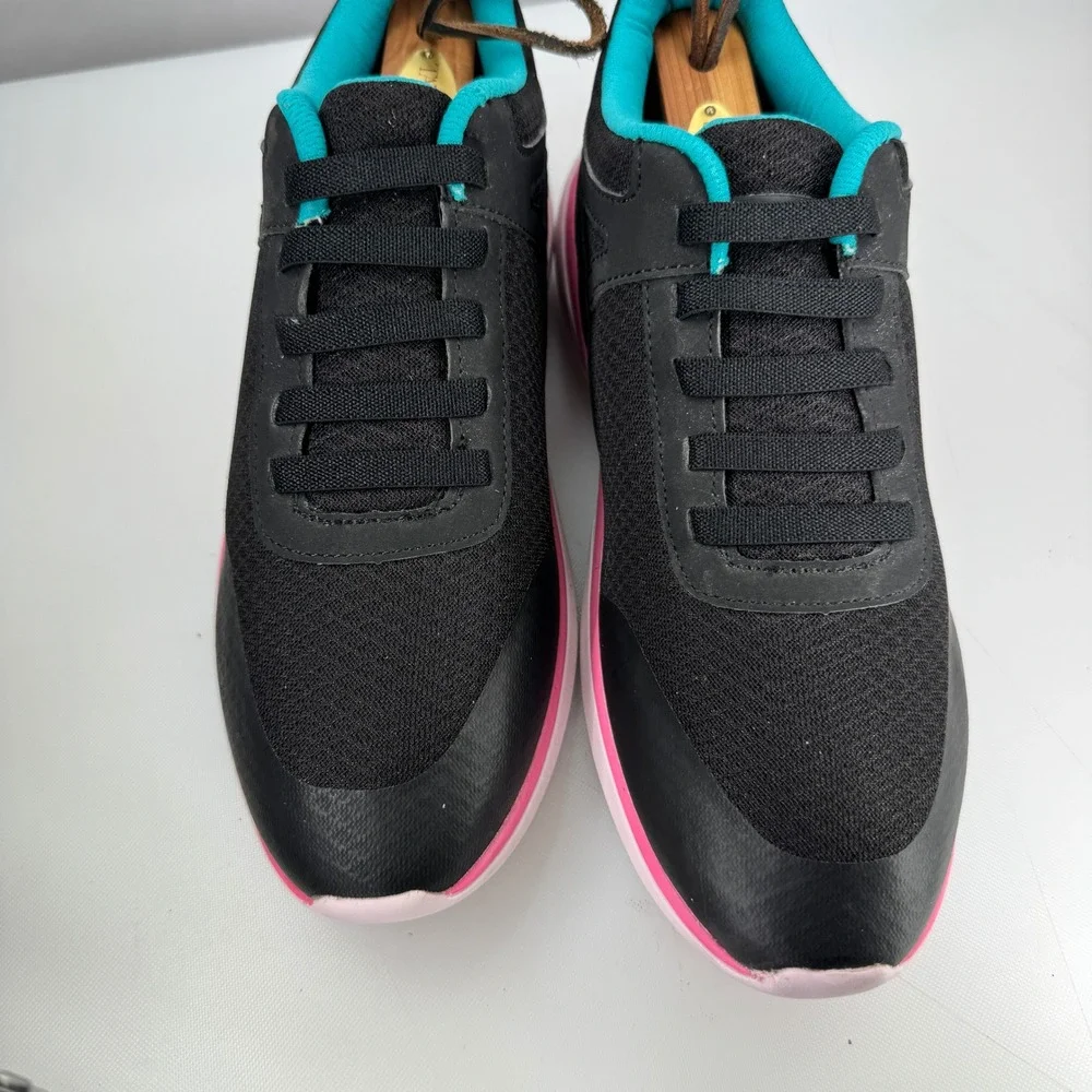 Vionic‎ Krisha Sneaker Womens 7.5 Black Pink Active Comfort Orthotic Walking